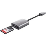 Trust Dalyx Snelle USB-kaartlezer van aluminium Aluminium
