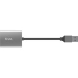 Trust Dalyx Snelle USB-kaartlezer van aluminium aluminium
