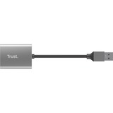 Trust Dalyx Snelle USB-kaartlezer van aluminium Aluminium