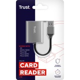 Trust Dalyx Snelle USB-kaartlezer van aluminium aluminium