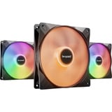 be quiet! Light Wings LX PWM 140mm Reverse RGB case fans Zwart, 3 stuks, 140 x 140 x 25 mm, Reverse, 3 stuks