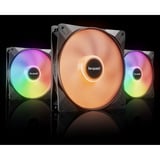 be quiet! Light Wings LX PWM 140mm Reverse RGB case fans Zwart, 3 stuks, 140 x 140 x 25 mm, Reverse, 3 stuks