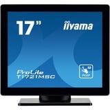 iiyama ProLite T1721MSC-B2 17" touchscreen monitor Zwart, Touch, VGA, HDMI, Audio, USB