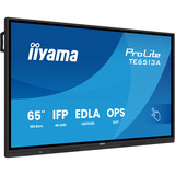 iiyama ProLite TE6513A-B3AG 64.5" 4K Ultra HD touchscreen monitor Zwart, 1x DisplayPort, 2x HDMI, 3x USB-C, 5x USB-A, 2x RJ-45, HDMI, DisplayPort, USB-C, Audio, LAN, WiFi-6E, BT 5.0, Android, Touch