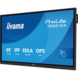 iiyama ProLite TE6513A-B3AG 64.5" 4K Ultra HD touchscreen monitor Zwart, 1x DisplayPort, 2x HDMI, 3x USB-C, 5x USB-A, 2x RJ-45, HDMI, DisplayPort, USB-C, Audio, LAN, WiFi-6E, BT 5.0, Android, Touch
