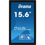 iiyama ProLite TF1634MC-B8X 16" Public Display Zwart, VGA, HDMI, DisplayPort, Touch