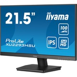 iiyama ProLite XU2293HSU-B6 21.5" monitor Zwart, 100Hz, HDMI, DisplayPort, USB, Audio, AMD Free-Sync