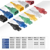 ACT Connectivity Netsnoer C14 - C15 zwart 1,2 m kabel Zwart