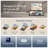 ASUS Zenbook Duo UX8406CA-QL038W 14"  Copilot+ 2-in-1 laptop Grijs | Ultra 7 255H | Arc 140T | 32 GB | 1 TB SSD | OLED | Touch