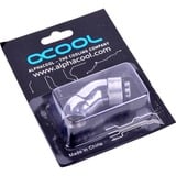 Alphacool HF angle adapter double 45° rotatable G1/4 AG to G1/4 IG verbinding Chroom