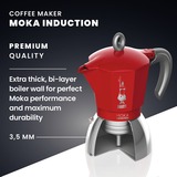 Bialetti Moka Induction 6946 espressomachine Rood/zilver, 6-kops