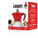 Bialetti Moka Induction 6946 espressomachine Rood/zilver, 6-kops