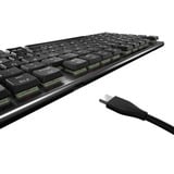 CHERRY MX 10.0N RGB mechanisch toetsenbord Zwart, EU lay-out (QWERTY), Cherry MX Low Profile Speed, RGB, ABS