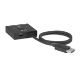 Club 3D DisplayPort 2-in-1 bidirectionele 8K switch displayport switch Zwart
