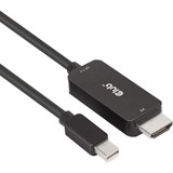 Club 3D mini DisplayPort 1.4 naar HDMI kabel Zwart, 1.8 meter