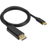Corsair USB Type-C naar DisplayPort kabel Zwart, 1 meter