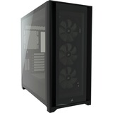 Corsair iCUE 5000X RGB Tower-behuizing Zwart | 2x USB-A 3.2 (5 Gbit/s) | USB-C 3.2 (5 Gbit/s) | Audio | Window-kit
