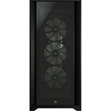 Corsair iCUE 5000X RGB Tower-behuizing Zwart | 2x USB-A 3.2 (5 Gbit/s) | USB-C 3.2 (5 Gbit/s) | Audio | Window-kit