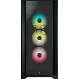 Corsair iCUE 5000X RGB midi tower behuizing Zwart | 2x USB-A | 1x USB-C | RGB | Tempered Glass