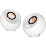 Creative Pebble Pro pc-luidspreker Wit, AUX, USB-A, USB-C, Bluetooth 5.3, RGB