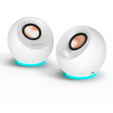 Creative Pebble Pro pc-luidspreker Wit, AUX, USB-A, USB-C, Bluetooth 5.3, RGB
