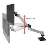 Ergotron LX Pro bureau monitorarm Geborsteld aluminium