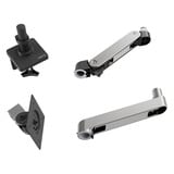 Ergotron LX Pro bureau monitorarm Geborsteld aluminium