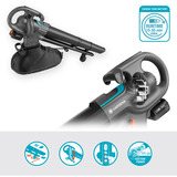 GARDENA Stofzuiger/-blazer PowerJet Collect bladzuiger / bladblazer Grijs/zwart, accu en oplader niet inbegrepen