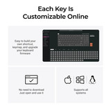 Keychron C3 Pro-H4 RGB mechanisch toetsenbord Zwart, US lay-out (QWERTY), Keychron Super Banana, 80% (TKL)	, RGB leds, Cherry Double-Shot PBT, hot swap, 8000 Hz