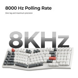 Keychron Q13 Ultra-M4 8K Wireless Custom Mechanical Keyboard Zwart, US lay-out (QWERTY), Keychron Silk POM Banana, 96%, RGB, Hot swap, 8K, 2.4 GHz | Bluetooth 5.2 | USB-C