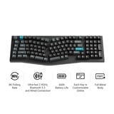 Keychron Q13 Ultra-M4 8K Wireless Custom Mechanical Keyboard, toetsenbord Zwart, US lay-out, Keychron Silk POM Banana, 96%, RGB, Hot swap, 8K, 2.4 GHz / Bluetooth 5.2 / USB-C