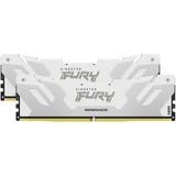 Kingston FURY 32 GB DDR5-8000 Kit werkgeheugen Wit, KF580C38RWK2-32, Renegade XMP