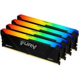 Kingston FURY 64 GB DDR4-3600 Quad-Kit werkgeheugen Zwart, KF436C18BB2AK4/64, Beast RGB, XMP