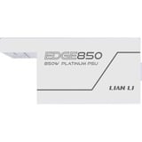 Lian Li EDGE850 modulaire 850 watt voeding  Wit, 1x 12V-2x6, 3x PCIe