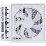 Lian Li EDGE850 modulaire 850 watt voeding  Wit, 1x 12V-2x6, 3x PCIe