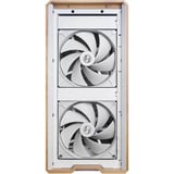 Lian Li LANCOOL 217 midi tower behuizing Wit/houtkleur | 2x USB-A | 1x USB-C | Tempered Glass