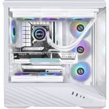 Lian Li Vector V100 midi tower behuizing Wit | 2x USB-A | 1x USB-C | RGB | Tempered Glass