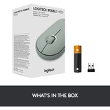 Logitech M350 Pebble  muis Groen, 1000 dpi, Bluetooth