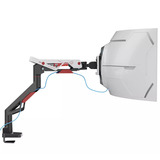 Neomounts ACE gaming DS70-256RD1 monitorarm Zwart/rood