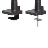 Neomounts DS70-256RD1 ACE gaming monitorarm Rood/zwart, Gasveer, Topfix, 180°-stop