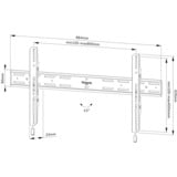 Neomounts Select WL30S-850BL18 vlakke wandsteun bevestiging Zwart