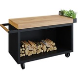 OFYR Mise en Place Table Black 135 PRO Teak Hout tafel Zwart/houtkleur