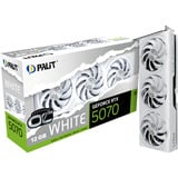 Palit GeForce RTX 5070 White OC grafische kaart DLSS 4, 3x DisplayPort, 1x HDMI 2.1
