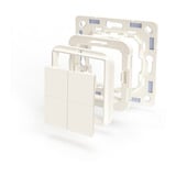 Shelly BLU Wall Switch 4 (without adapter and frame) schakelaar Wit, Bluetooth 4.2