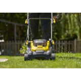 Stanley 18V V20 2x 4Ah set 37 cm grasmaaier Zwart/geel, 2 accu's  en 2 opladers inbegrepen