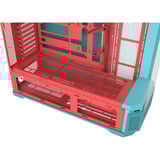 Thermaltake View 600 TG Mint Strawberry big tower behuizing Mint/bes | 2x USB-A | 1x USB-C | Tempered Glass