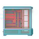 Thermaltake View 600 TG Mint Strawberry big tower behuizing Mint/bes | 2x USB-A | 1x USB-C | Tempered Glass