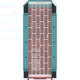 Thermaltake View 600 TG Mint Strawberry big tower behuizing Mint/bes | 2x USB-A | 1x USB-C | Tempered Glass