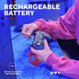 Trust GXT 542SM Muta Draadloze gamecontroller Blauw/rood, Windows, iOS, Android, 2.4 GHz / Bluetooth / USB-C