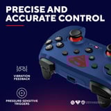 Trust GXT 542SM Muta Draadloze gamecontroller Blauw/rood, Windows, iOS, Android, 2.4 GHz / Bluetooth / USB-C